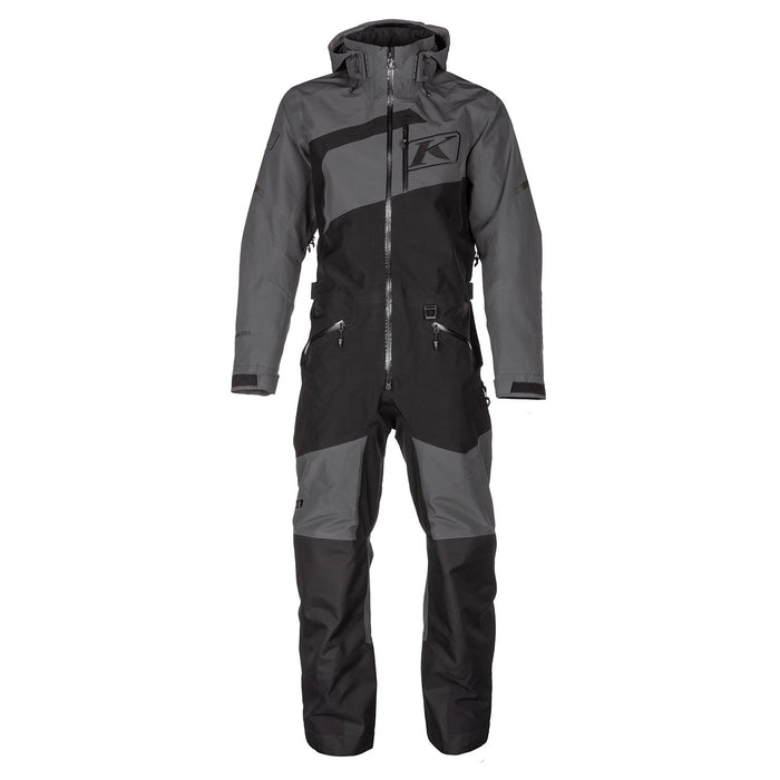 Klim Mens Ripsa One-Piece - Non-Current - Black - Asphalt, front view
