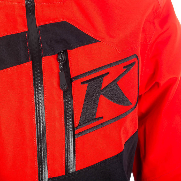 Klim Mens Ripsa One-Piece - Non-Current - Black - Fiery Red, view 7