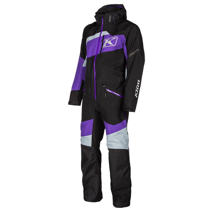 Klim Mens Ripsa One-Piece - Non-Current - Black - Heliotrope, view 2