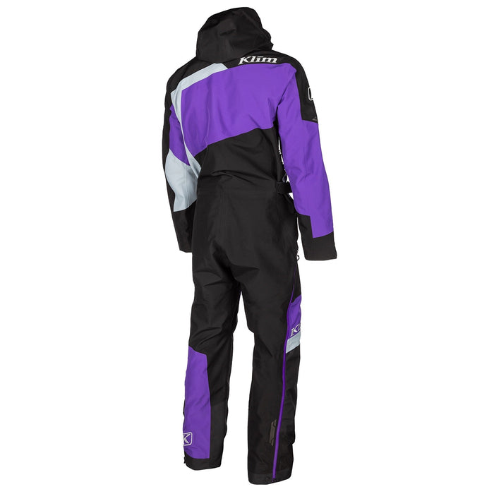 Klim Mens Ripsa One-Piece - Non-Current - Black - Heliotrope, view 3