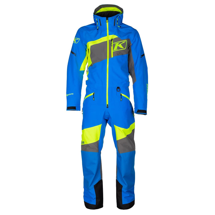 Klim Mens Ripsa One-Piece - Non-Current - Electric Blue Lemonade - Hi-Vis, front view