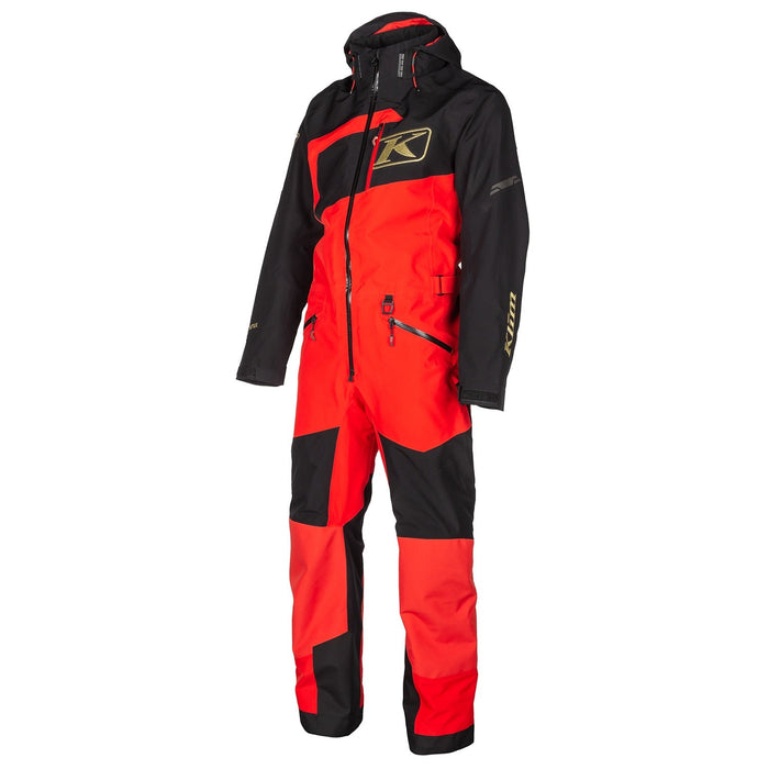 Klim Mens Ripsa One-Piece - Non-Current - Fiery Red - Black, view 2