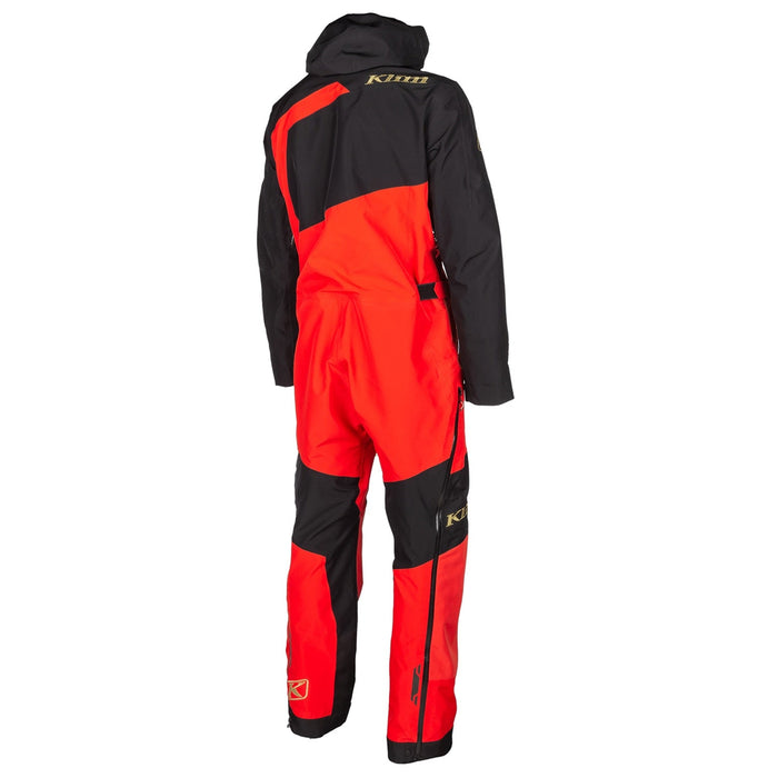 Klim Mens Ripsa One-Piece - Non-Current - Fiery Red - Black, view 3