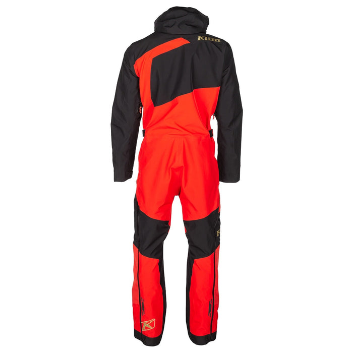 Klim Mens Ripsa One-Piece - Non-Current - Fiery Red - Black, view 4