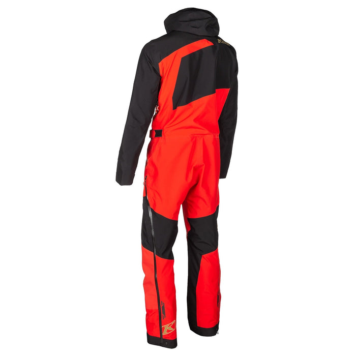 Klim Mens Ripsa One-Piece - Non-Current - Fiery Red - Black, view 6