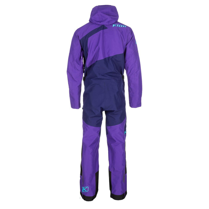 Klim Mens Ripsa One-Piece - Non-Current - Heliotrope - Scuba Blue, view 4