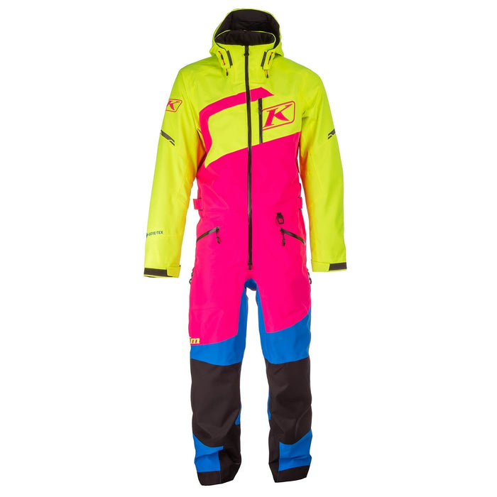 Klim Mens Ripsa One-Piece - Non-Current - PInk Glo - Hi-Vis, front view