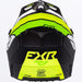 FXR Youth Clutch MX Helmet - HiVis/Lime, view 3