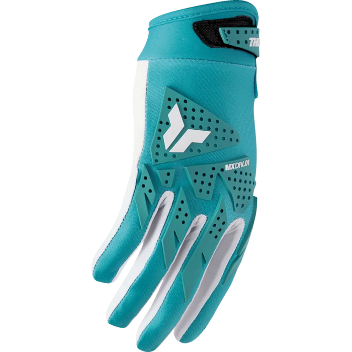 Thor Womens Launchmode XP Gloves - Aqua - Front