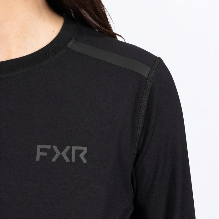 FXR Womens Surge Bamboo Longsleeve - Black, view 4