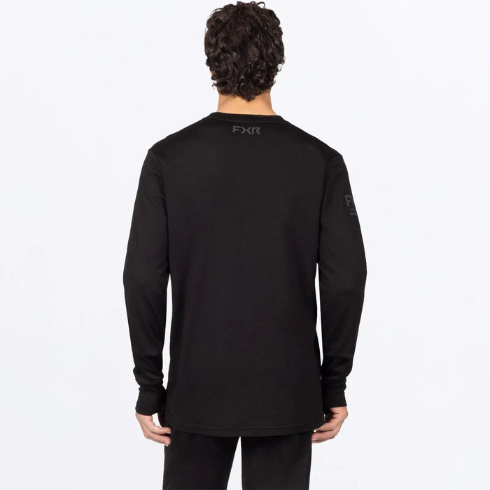 FXR Mens Tenacious Merino Longsleeve 2027 - Black, view 2