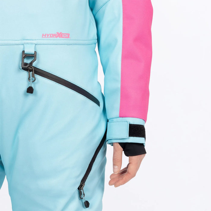 FXR Womens Revo F.A.S.T. Insulated Monosuit - Maui Blue/Steel/Blush, view 4