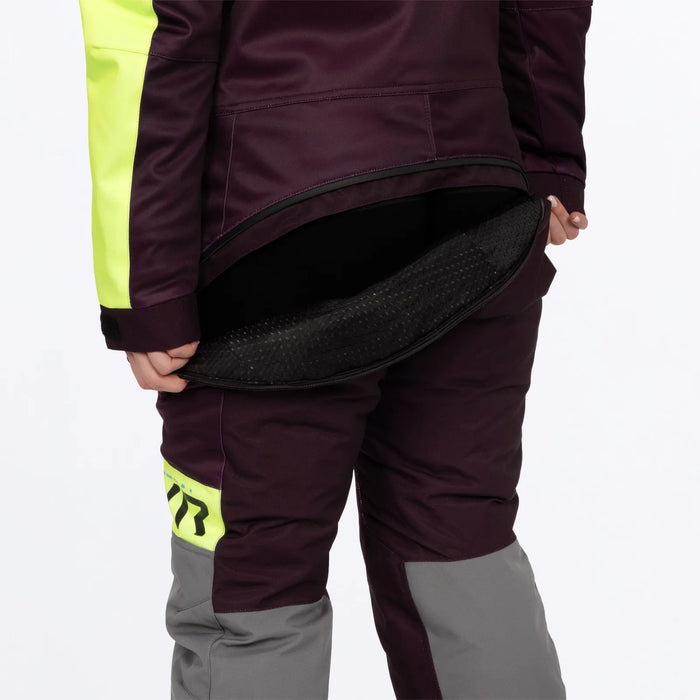FXR Womens Revo F.A.S.T. Insulated Monosuit - Plum/TI/Muted Vis, view 9