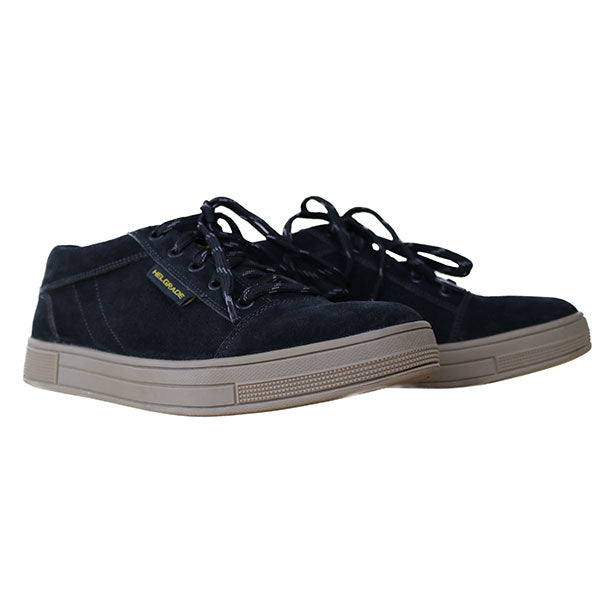 Helgrade Mens Kravitz Low-Top Moto Shoes - Black
