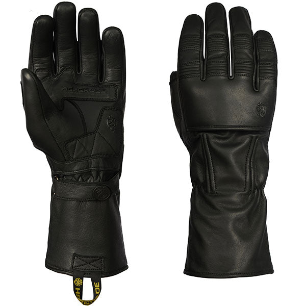 Helgrade Mens Hopper Water Resistant Leather Gloves - Black