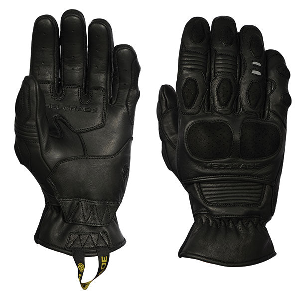 Helgrade Mens Hardy Leather Gloves - Black