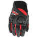 Joe Rocket Mens Speedmaster Air Leather/Mesh Short Gloves - Red/Black