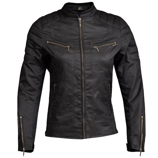 Helgrade Womens Monroe Wax Canvas Jacket - Black