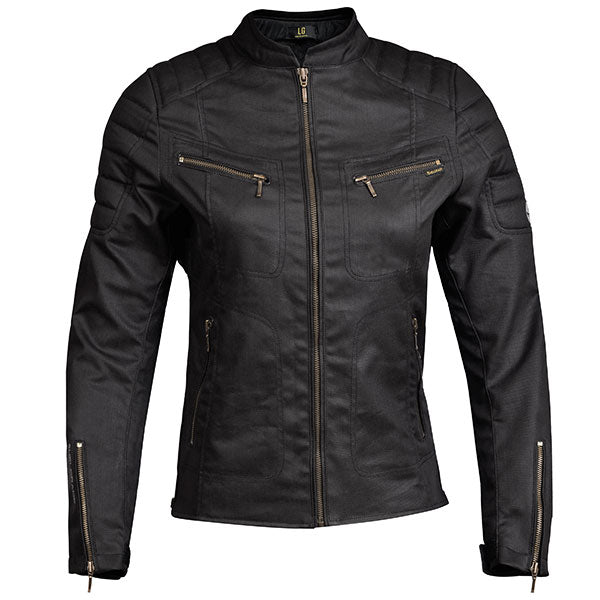 Helgrade Womens Monroe Wax Canvas Jacket - Black
