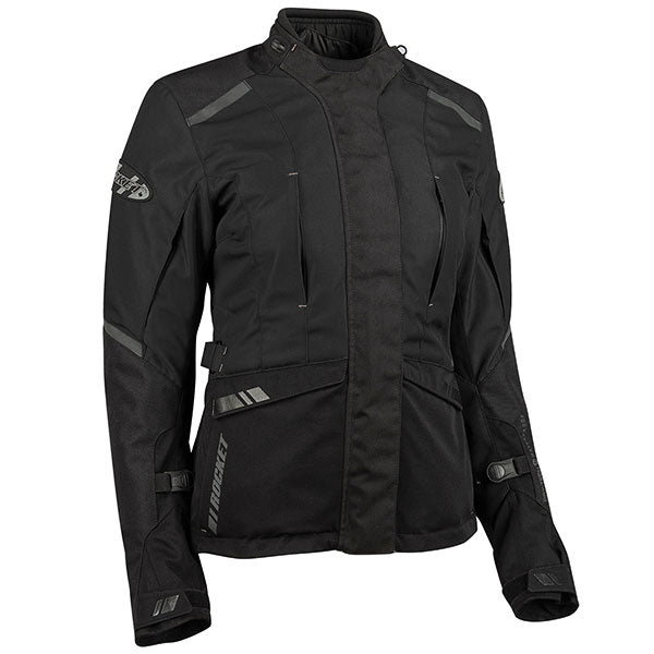Joe Rocket Womens Ballistic 16.0 Waterproof Adventure Jacket - Black