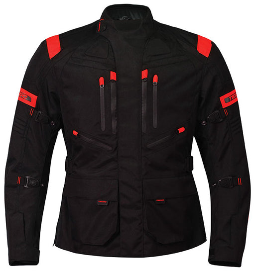 Teknic Mens Expedition Waterproof Textile Jacket - Red/Black
