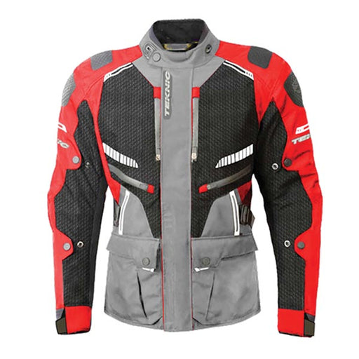 Teknic Mens Terrain Waterproof Textile Jacket - Red/Black/Grey