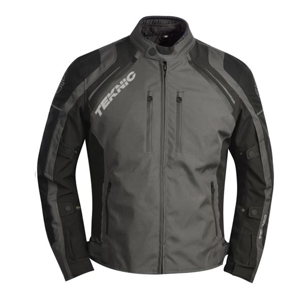 Teknic Mens Domain Waterproof Textile Jacket - Grey/Black