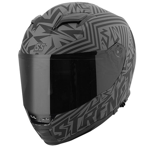 Speed & Strength Lunatic Fringe SS1650 Full Face Helmet - Grey/Black