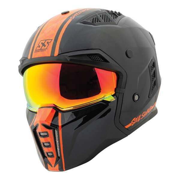 Speed & Strength SS2450 Soul Shaker Streetfighter Helmet - Orange