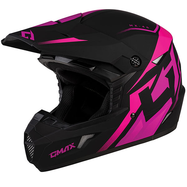GMAX Youth MX46Y Compound MX Helmet - Pink