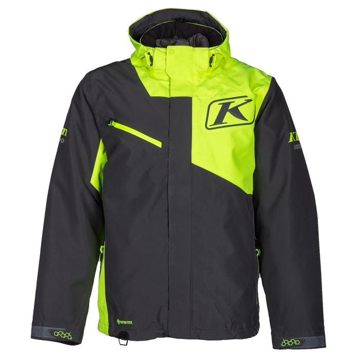 Klim Mens Kompound Hybrid Jacket - Asphalt - Hi-Vis, front view