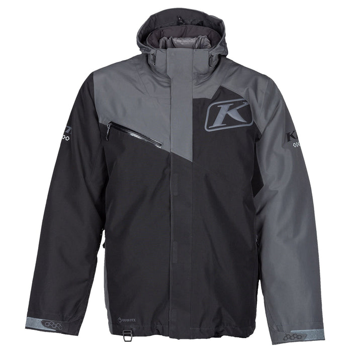 Klim Mens Kompound Hybrid Jacket - Non-Current - Black - Asphalt, front view