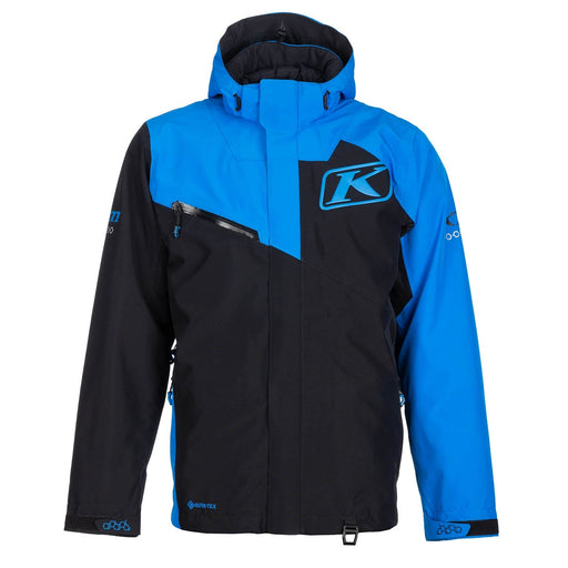 Klim Mens Kompound Hybrid Jacket - Black - Electric Blue Lemonade, front view