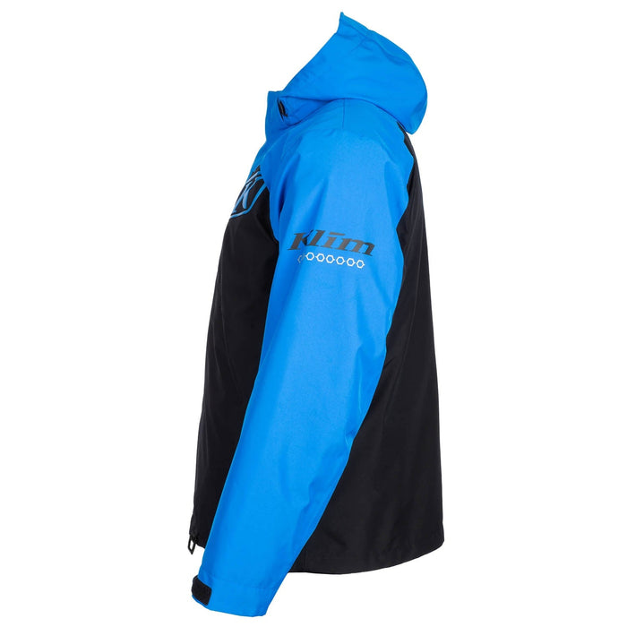 Klim Mens Kompound Hybrid Jacket - Black - Electric Blue Lemonade, view 3