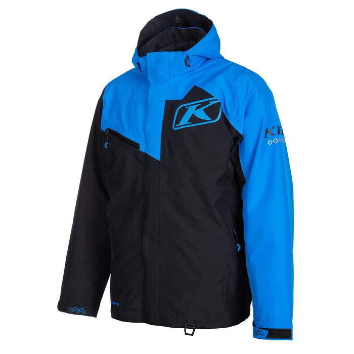 Klim Mens Kompound Hybrid Jacket - Black - Electric Blue Lemonade, view 2
