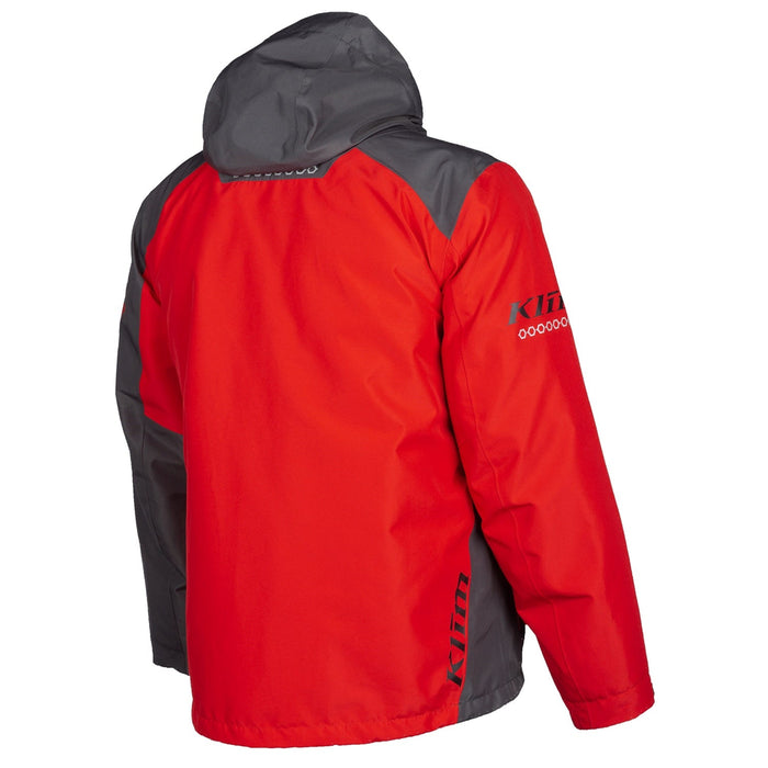 Klim Mens Kompound Hybrid Jacket - Non-Current - High Risk Red - Asphalt, view 3