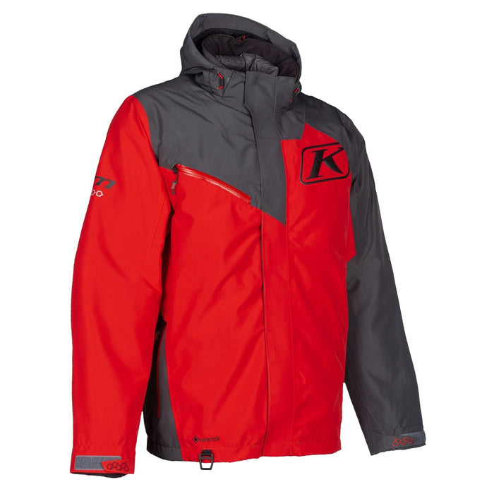 Klim Mens Kompound Hybrid Jacket - Non-Current - High Risk Red - Asphalt, view 5
