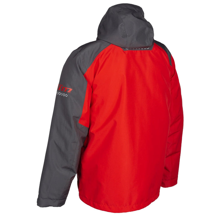 Klim Mens Kompound Hybrid Jacket - Non-Current - High Risk Red - Asphalt, view 6