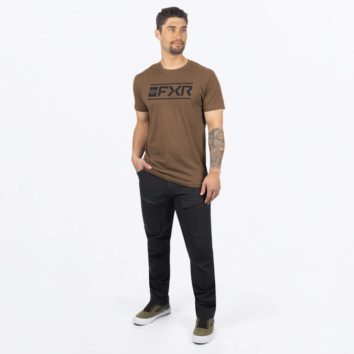 FXR Mens Victory Premium T-Shirt - Teak/Black, view 4