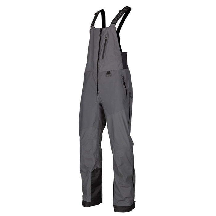 Klim Mens Storm Bib - Non-Current - Asphalt - Black, front view