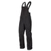 Klim Mens Storm Bib - Black - Asphalt, front view