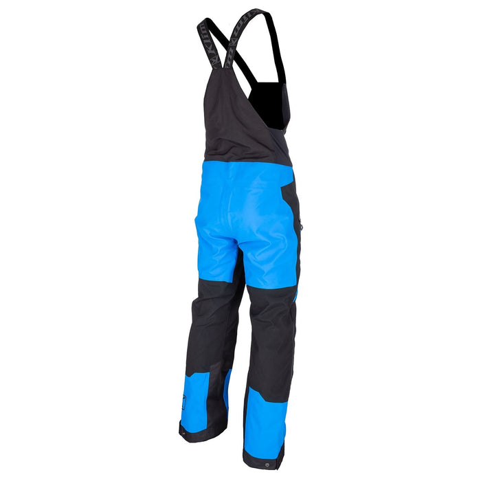Klim Mens Storm Bib - Non-Current - Electric Blue Lemonade - Black, view 2