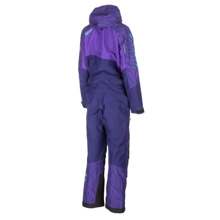 Klim Womens Shredsa One-Piece - Non-Current - Heliotrope - Scuba Blue, view 3