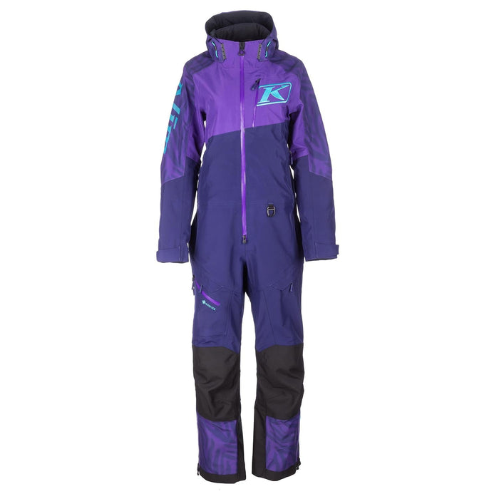 Klim Womens Shredsa One-Piece - Non-Current - Heliotrope - Scuba Blue, front view