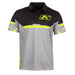 Klim Mens Launch Polo - Black - Monument, front view