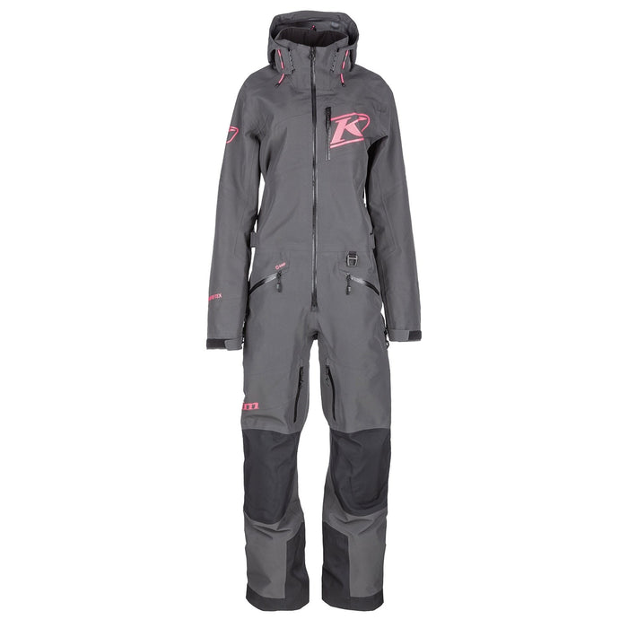 Klim Mens Ripsa Vapor One-Piece - Non-Current - Asphalt - Knockout Pink, front view