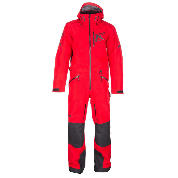 Klim Mens Ripsa Vapor One-Piece - Non-Current - Chili Pepper - Black, front view