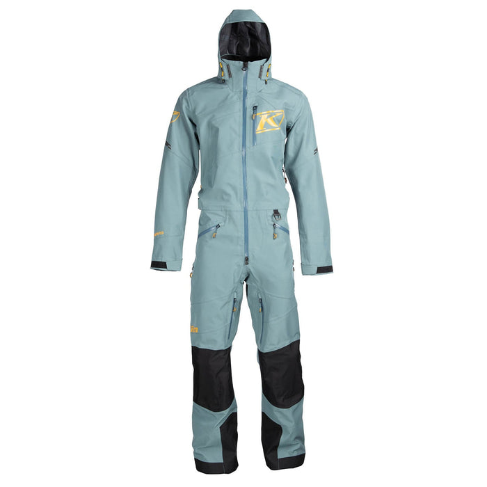 Klim Mens Ripsa Vapor One-Piece - Goblin Blue - Sunrise, front view