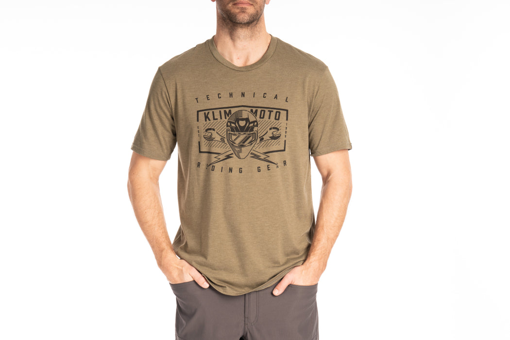 KLIM Mens Petrol Tri-blend Tee