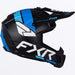 FXR Youth Clutch MX Helmet - Blue/Cyan, view 4